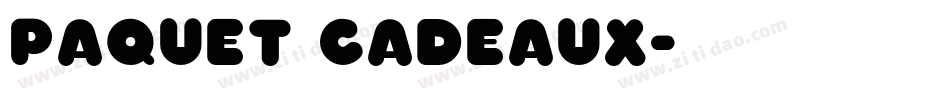 Paquet Cadeaux字体转换